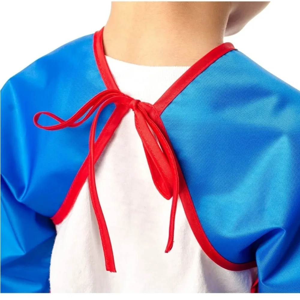Superman Bib Long Sleeved Unisex Costume Resists Most Stains Age 6-24 Months